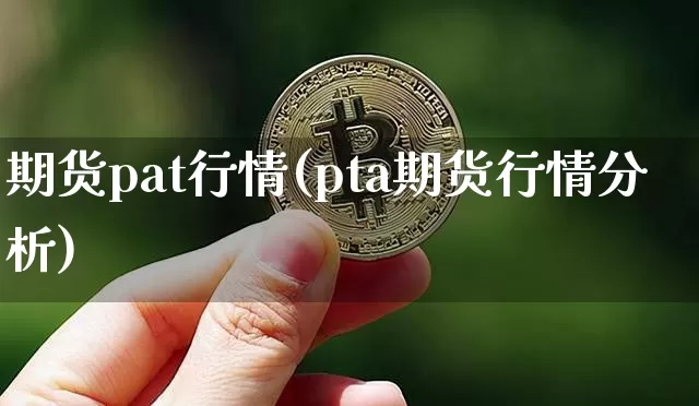 期货pat行情(pta期货行情分析)_https://www.jianghaiboli.com_原油期货_第1张