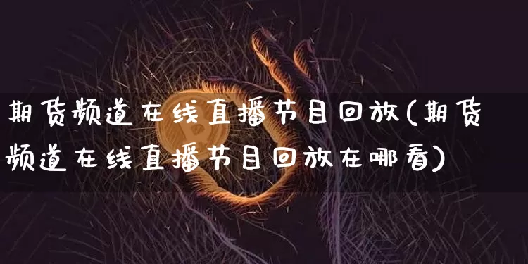 期货频道在线直播节目回放(期货频道在线直播节目回放在哪看)_https://www.jianghaiboli.com_期货_第1张