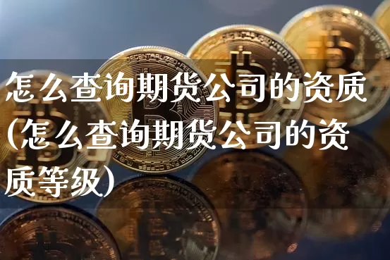 怎么查询期货公司的资质(怎么查询期货公司的资质等级)_https://www.jianghaiboli.com_外盘期货_第1张