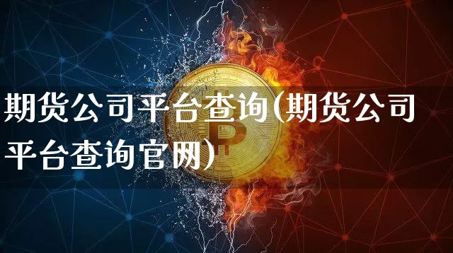 期货公司平台查询(期货公司平台查询官网)_https://www.jianghaiboli.com_外盘期货_第1张