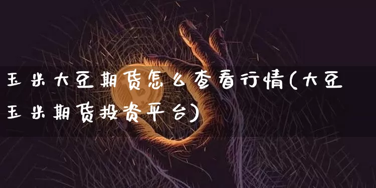 玉米大豆期货怎么查看行情(大豆玉米期货投资平台)_https://www.jianghaiboli.com_期货_第1张