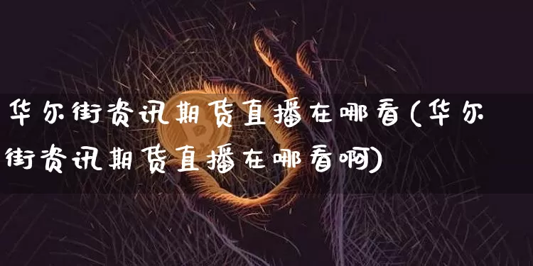 华尔街资讯期货直播在哪看(华尔街资讯期货直播在哪看啊)_https://www.jianghaiboli.com_期货_第1张