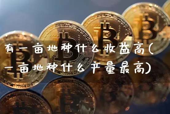 有一亩地种什么收益高(一亩地种什么产量最高)_https://www.jianghaiboli.com_外盘期货_第1张