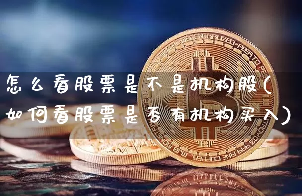 怎么看股票是不是机构股(如何看股票是否有机构买入)_https://www.jianghaiboli.com_期货_第1张