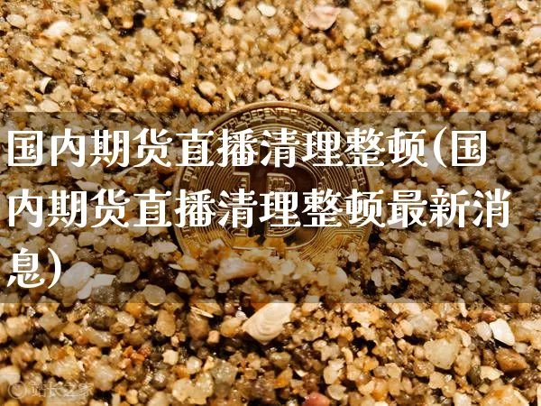 国内期货直播清理整顿(国内期货直播清理整顿最新消息)_https://www.jianghaiboli.com_原油期货_第1张