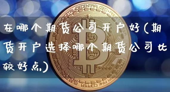 在哪个期货公司开户好(期货开户选择哪个期货公司比较好点)_https://www.jianghaiboli.com_原油期货_第1张