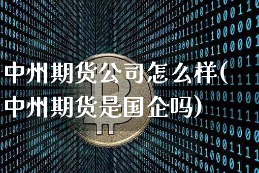 中州期货公司怎么样(中州期货是国企吗)_https://www.jianghaiboli.com_原油期货_第1张